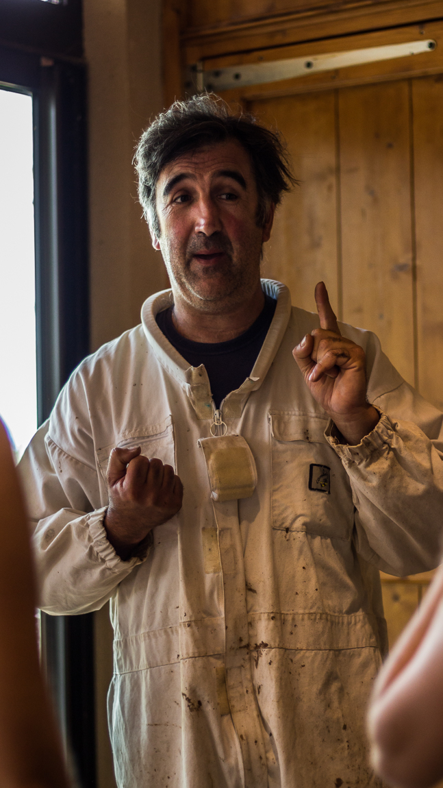 Apiculteur de la miellerie des clauses à Montséret