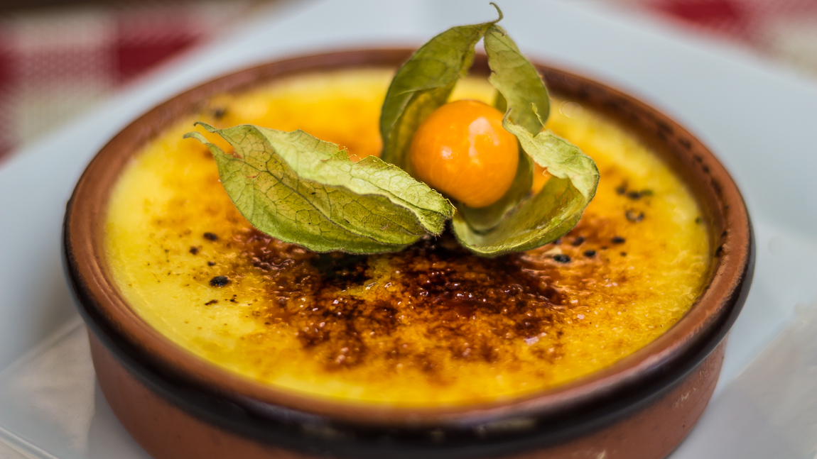 crème brûlée à lavande à Peyriac de mer