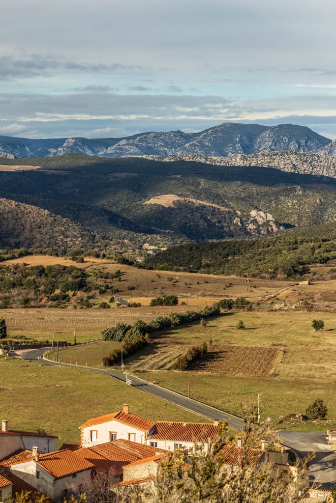Point de vue depuis la table d'orientation de Trilla
