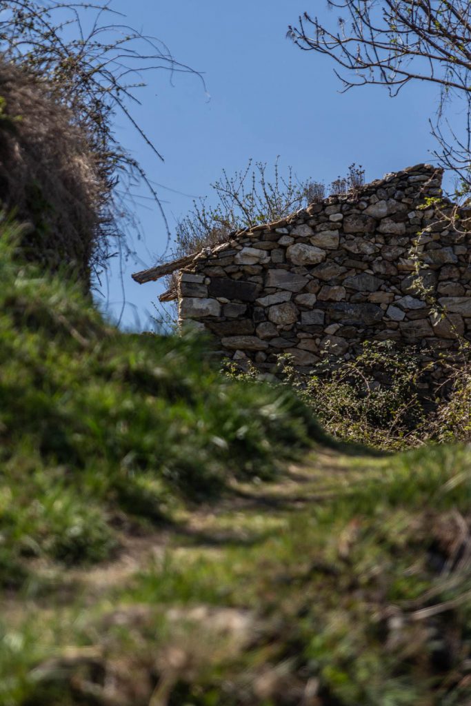Sentier de balade à Nyer dans les Pyrénes Orientales